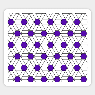 Purple Diamond Fashion Print Pattern Sticker